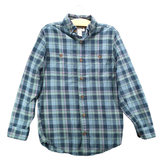 Duluth Men's Slim Fit Flannel Button-Up Shirt Multi Small Long Sleeve Plaid - Picture 1 of 12